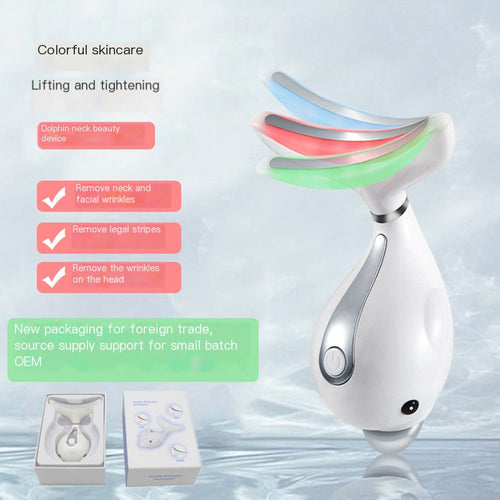 Appareil de soin du cou Dolphin pour réduction des rides et lifting